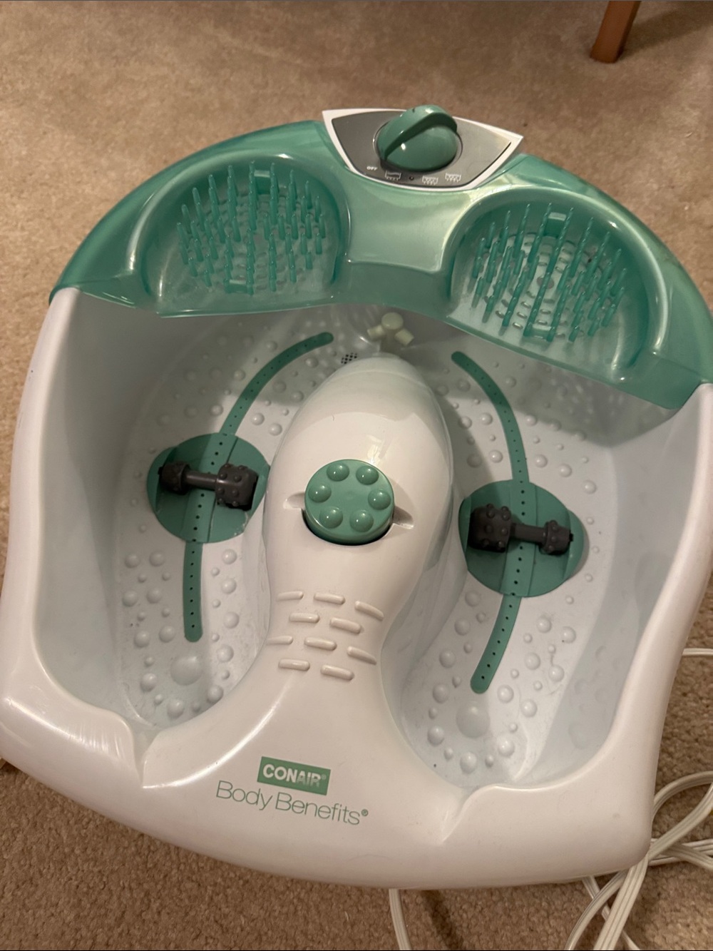 ConAir Body Benefits Green Foot Spa Bath Massager